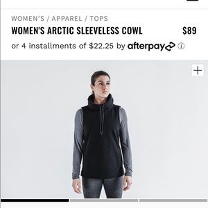 NOBULL arctic fleece sleeveless cowl neck top